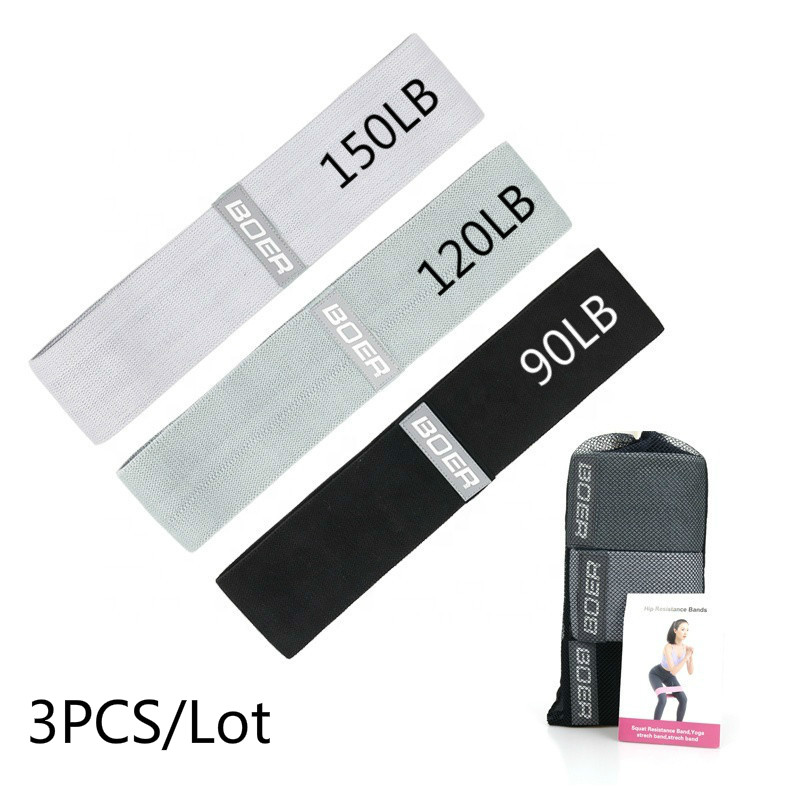 Milanaise Mesh Band - 3PCSผู้หญิงผู้ชายผ้าความต้านทานชุดกีฬายืดหยุ่นกีฬาโยคะฟิตเนสความต้านทานBand Gymอุปกรณ์การออกกำลังกายยางBand