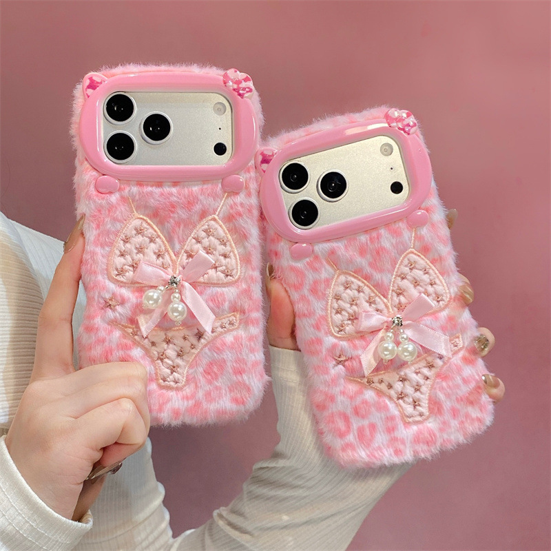Apple Iphone 16 - เคสบิ๊กนี่ดีไซน์ไข่มุกสำหรับ iPhone 17 16 15 14