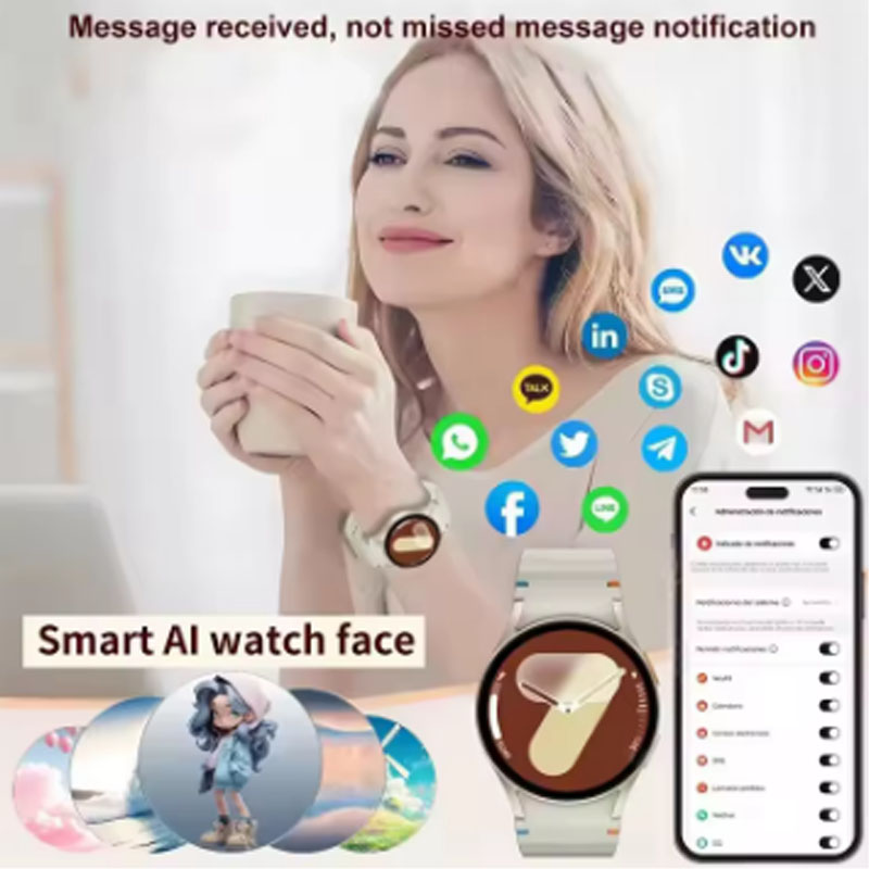 Smartwatch Custom - SmartWatch ผู้ชายผู้หญิง HD AMOLED Voice Call