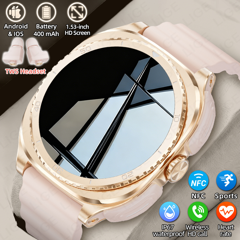 Smartwatch Headset - LIGE 2 in 1 ชุดหูฟัง TWS