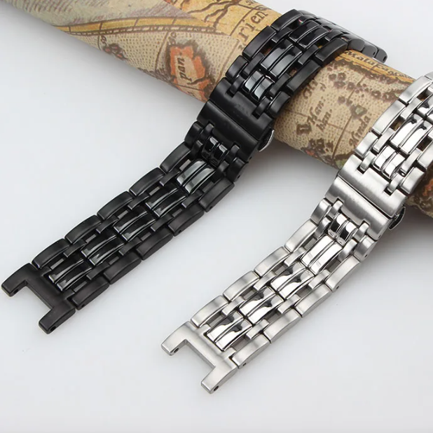 Smartwatch Guess - 20 มม. 22 มม. 316L สายนาฬิกาสแตนเลสสีเงินเหมาะสำหรับนาฬิกา