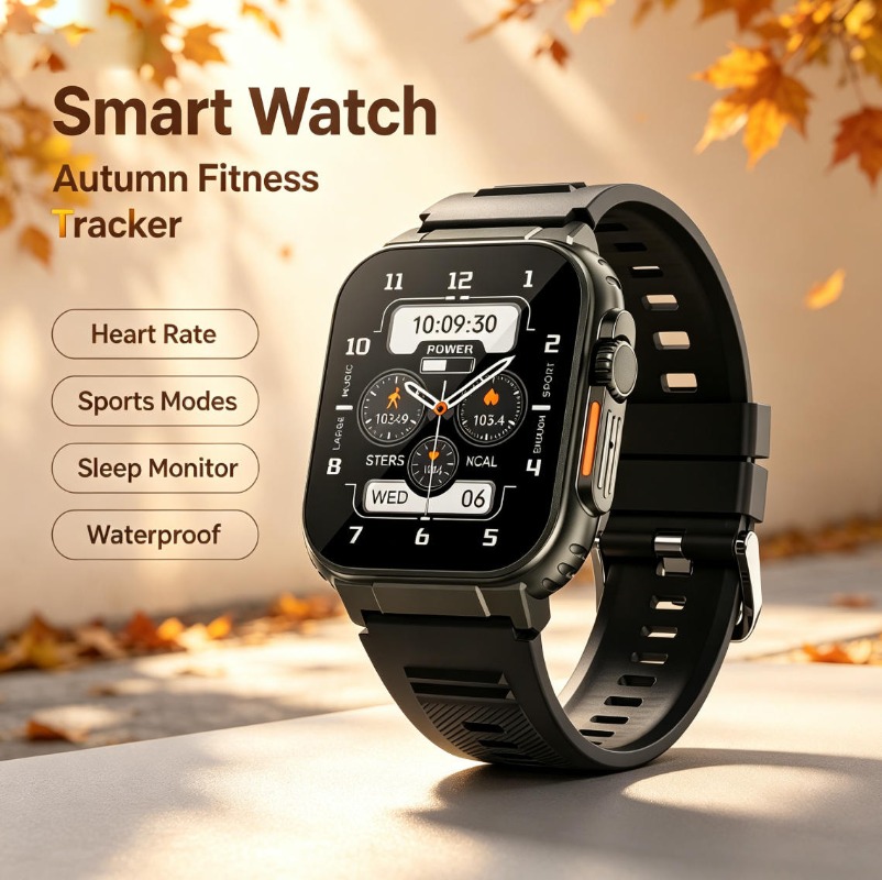 Smartwatch Headset - สมาร์ทวอทช์กีฬา 2-in-1, ระบบติดตาม GPS ในตัว &