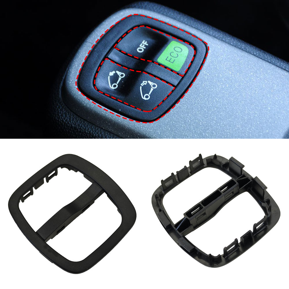 Smart Accessories - กรอบสวิตช์คอนโซลกลางสำหรับรถยนต์ Smart 451 กรอบสวิตช์ ECO แบบปรับเปลี่ยนได้