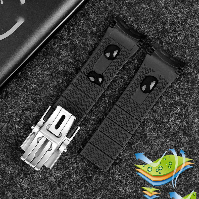 22มม.Tali Jam Tangan Silikon พ - Solo Loop Strap บทวิจารณ์และราคา