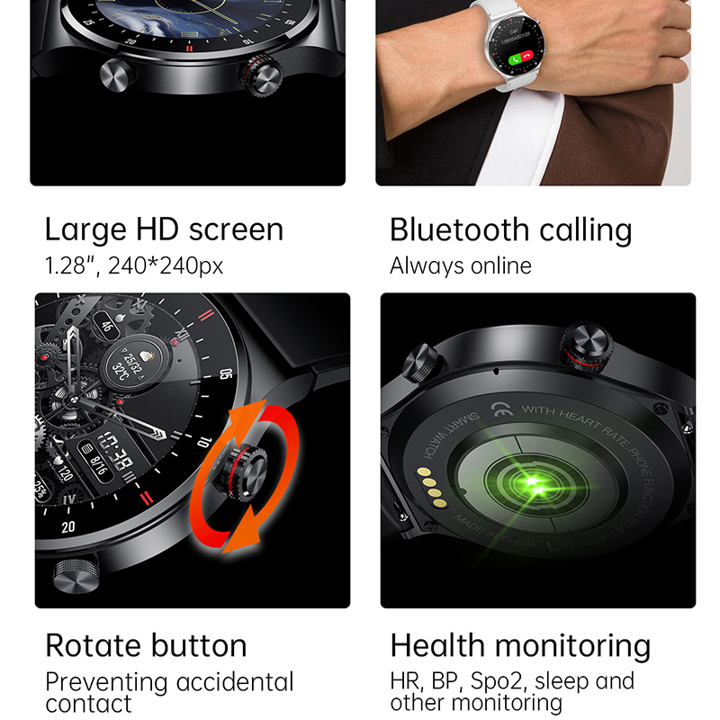 นาฬิกาสมาร์ทวอทช์ GPS ECG+PPG  - Smartwatch Custom บทวิจารณ์และราคา