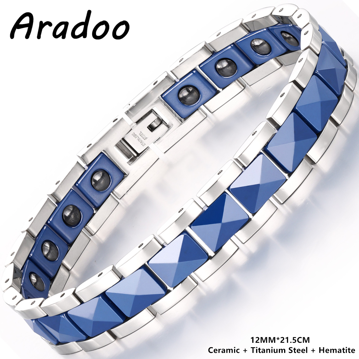 ARADOO พรีเมี่ยมเซรามิคสร้อยข้ - Ceramic Link Bracelet บทวิจารณ์และราคา