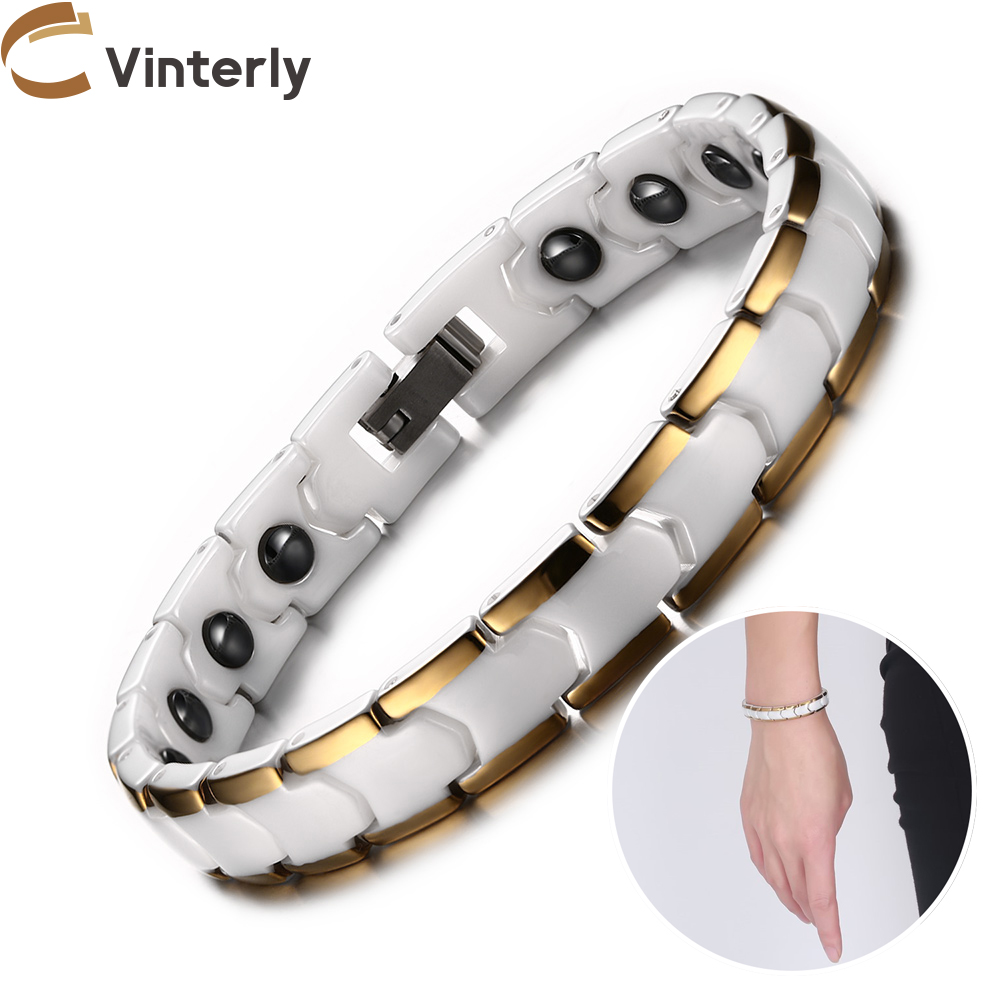 สร้อยข้อมือ vinterly สำหรับผู้ - Ceramic Link Bracelet บทวิจารณ์และราคา