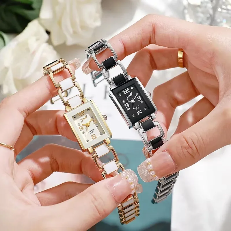 นาฬิกาแฟชั่นสำหรับผู้หญิงรุ่นห - Ceramic Link Bracelet บทวิจารณ์และราคา