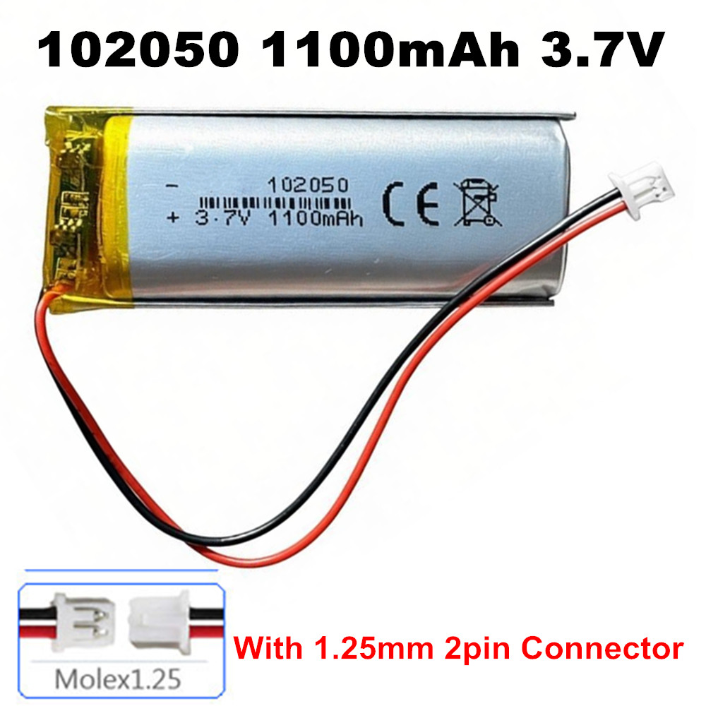 102050 3.7V 1100mAh พร้อมปลั๊ก - Smartwatch Headset บทวิจารณ์และราคา