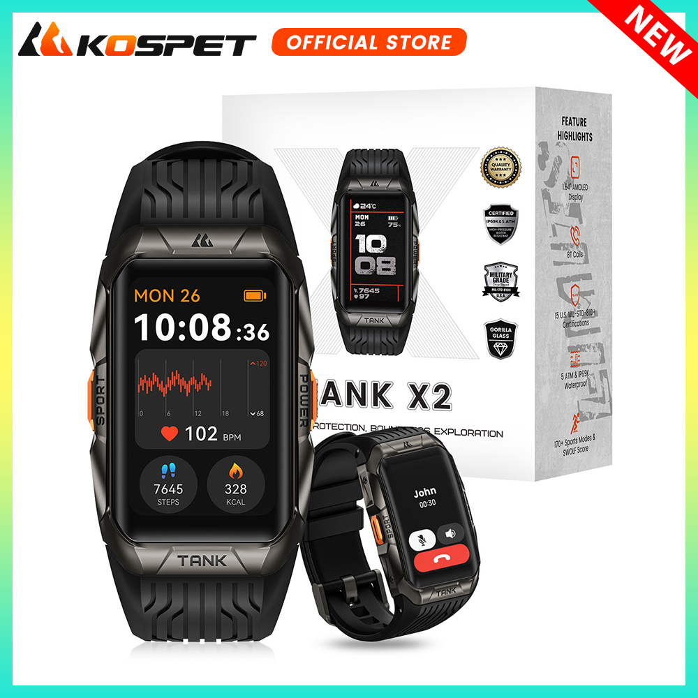 KOSPET TANK X2 สมาร์ทนาฬิกาสํา - Smartwatch Faces บทวิจารณ์และราคา