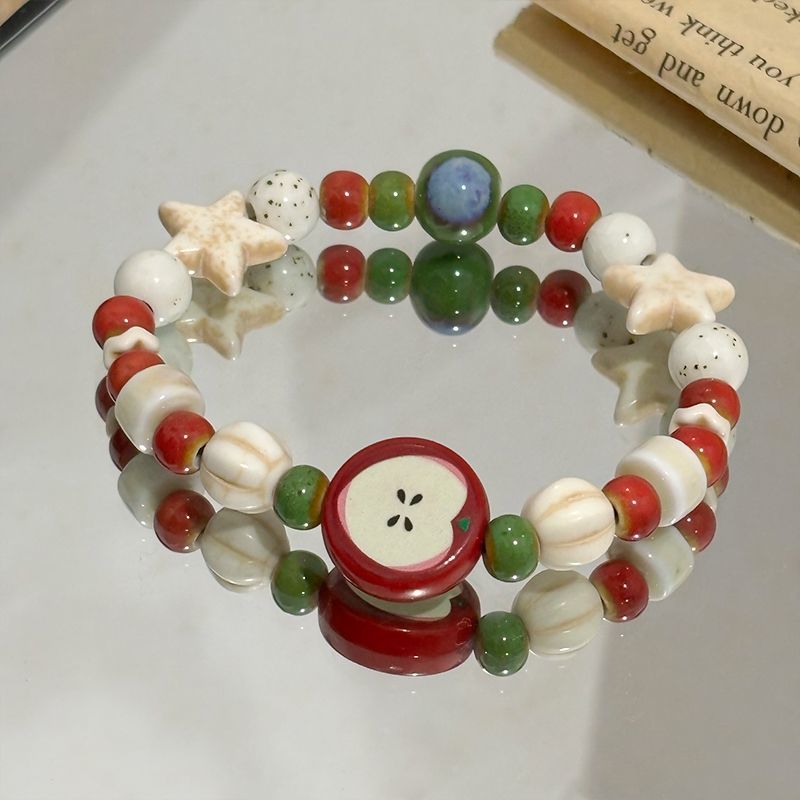 สร้อยข้อมือลูกปัดเซรามิคสไตล์ย - Ceramic Link Bracelet บทวิจารณ์และราคา