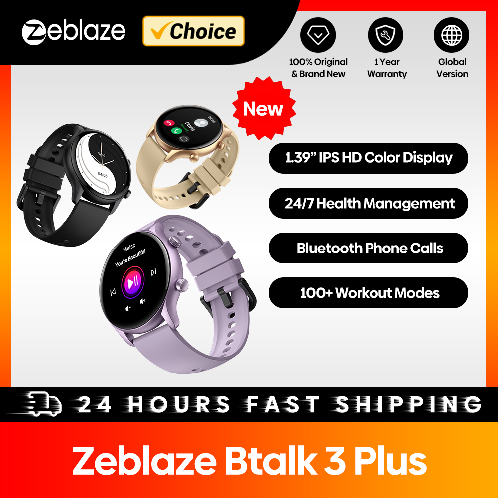 ใหม่ Zeblaze Btalk 3 Plus โทรด - Smartwatch Faces บทวิจารณ์และราคา