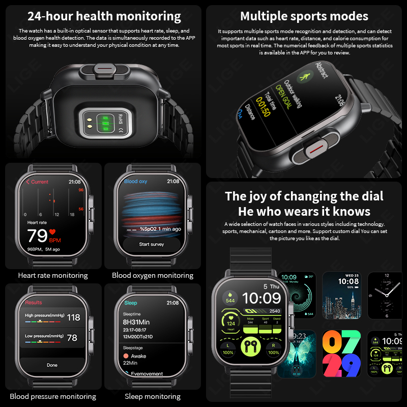 นาฬิกาอัจฉริยะ NFC หูฟัง TWS 2 - Smartwatch Headset บทวิจารณ์และราคา