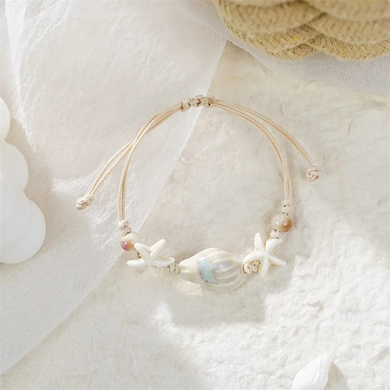 Bohemian Conch ปลาดาวเปลือกหอย - Ceramic Link Bracelet บทวิจารณ์และราคา